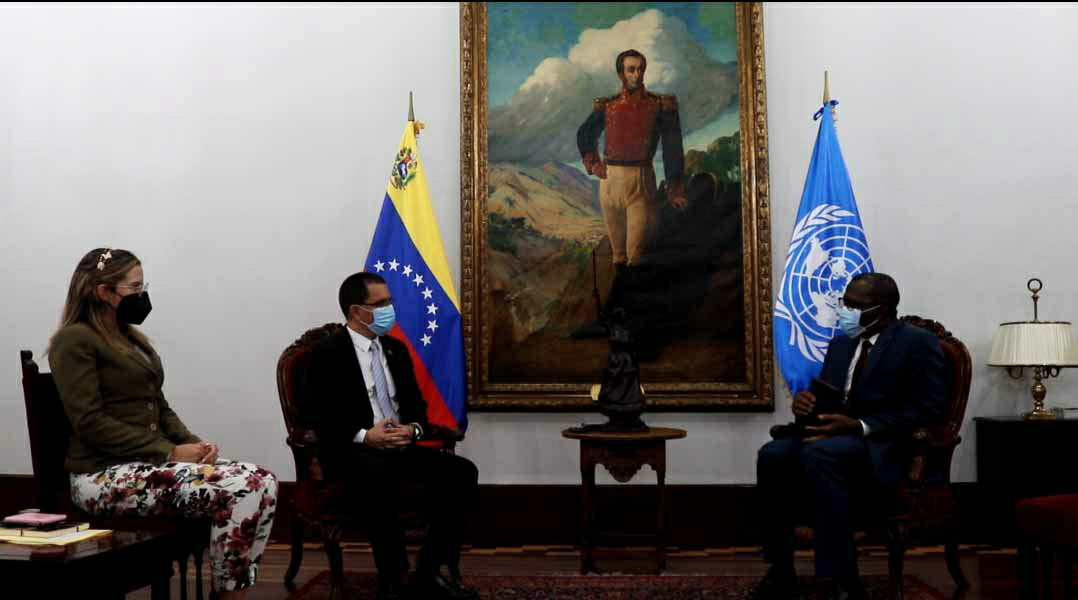 Canciller Arreaza se despide de Representante de Acnur acreditado en Venezuela