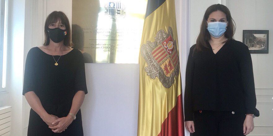 Encargada de Negocios de Venezuela en Francia sostiene encuentro con Embajadora del Principado de Andorra