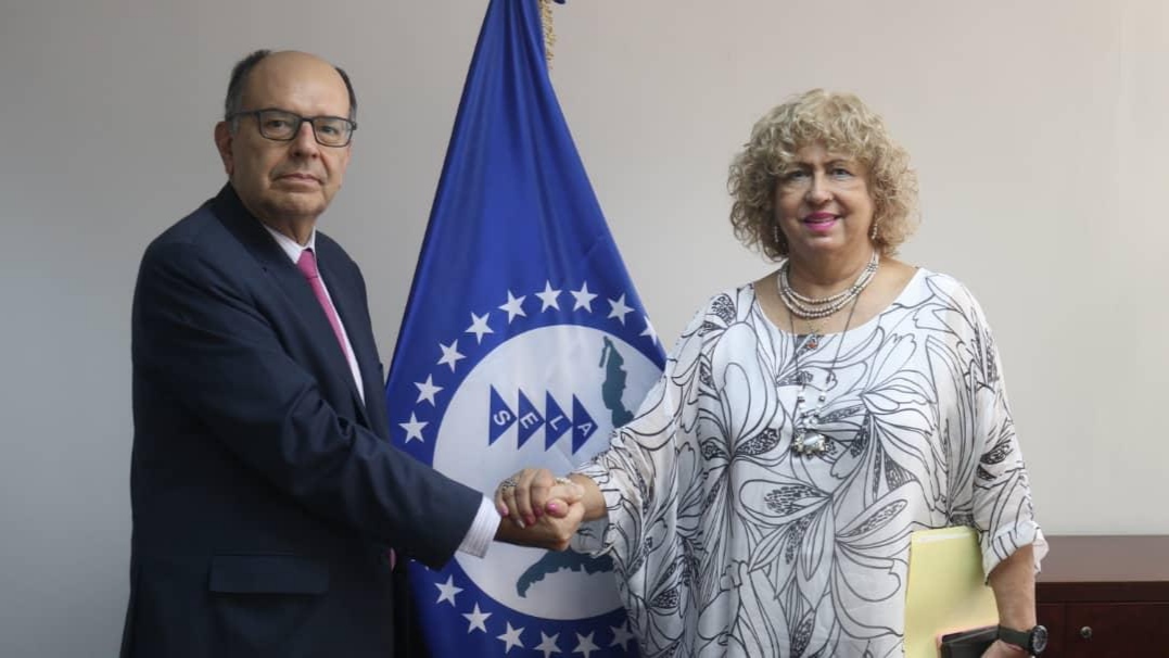 Viceministra Capaya Rodríguez se reúne con Secretario Permanente del SELA