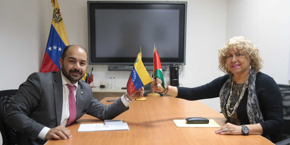 Viceministra Capaya Rodríguez sostiene encuentro con el Embajador de Palestina