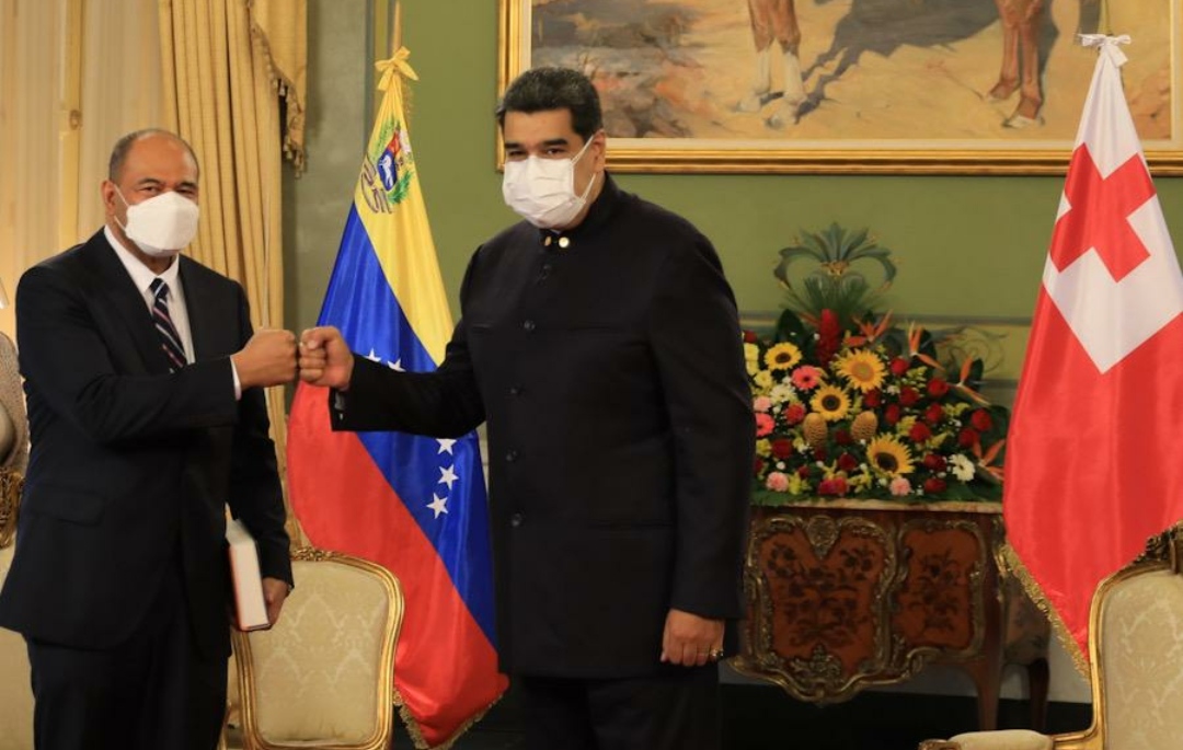 Presidente Maduro recibe Cartas Credenciales del Embajador del Reino de Tonga ante Venezuela