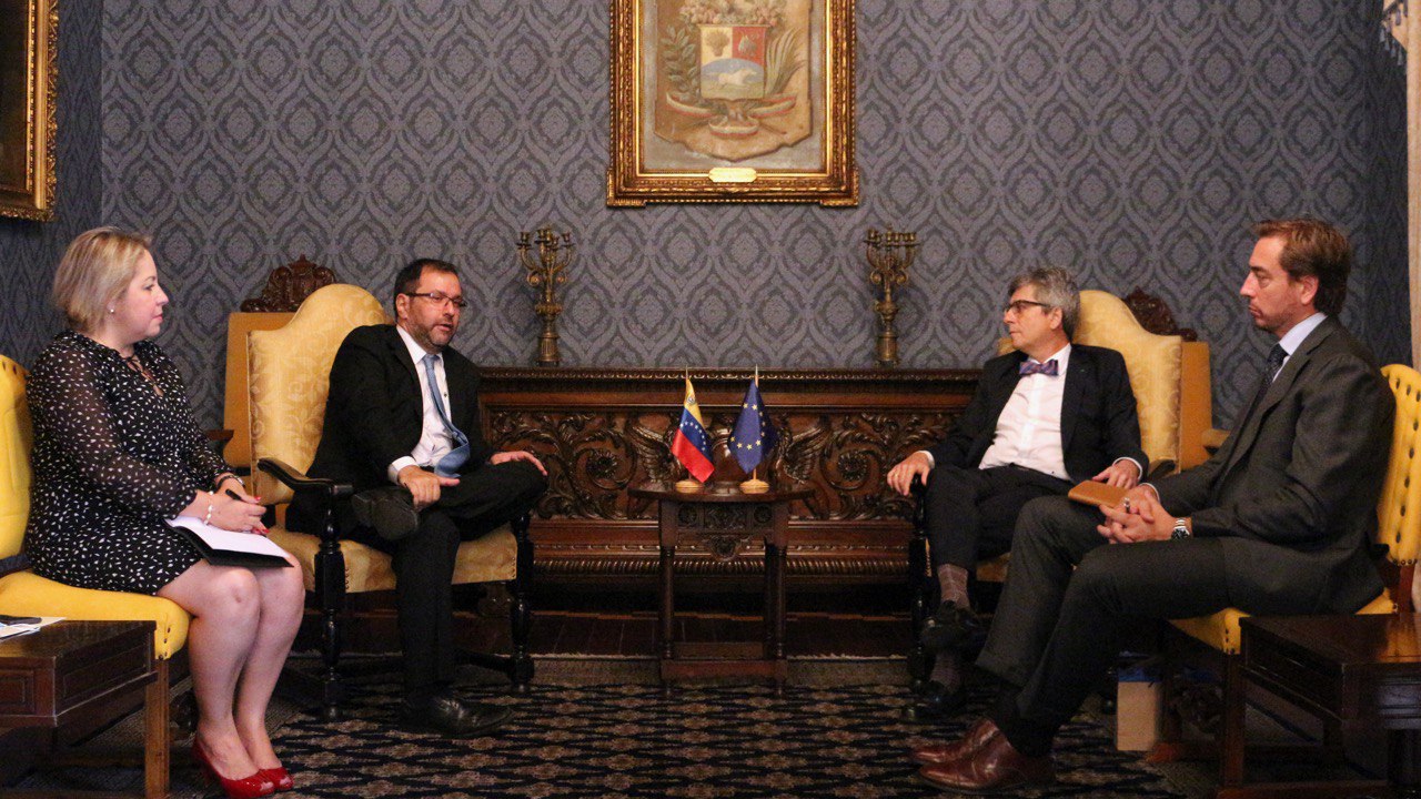 Viceministro para Europa se reúne con nuevo Encargado de Negocios de la UE en Venezuela