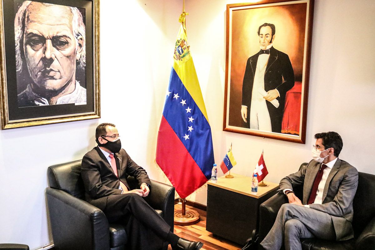 Venezuela y Suiza abordan temas de cooperación bilateral en materia multilateral