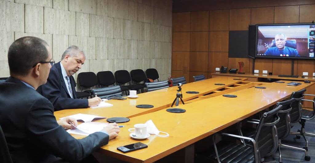 Cancilleres de Venezuela y Nigeria sostienen reunión telemática preparatoria de 1ra Comisión Mixta Bilateral