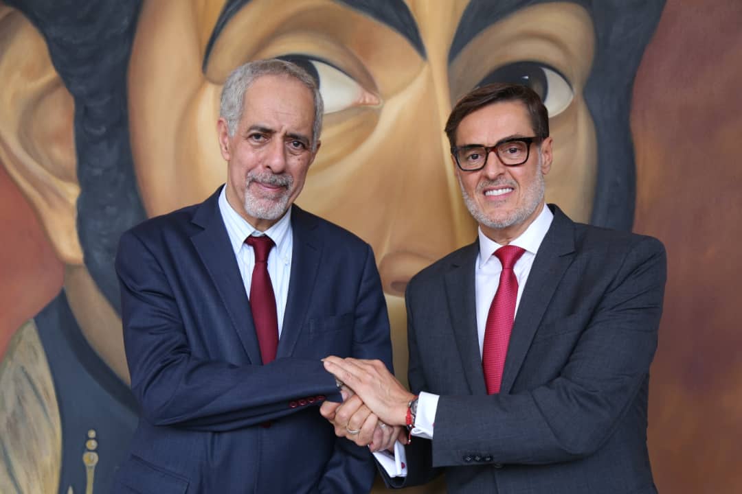 Canciller Plasencia se reúne con Embajador de Argelia tras cese de funciones en Venezuela