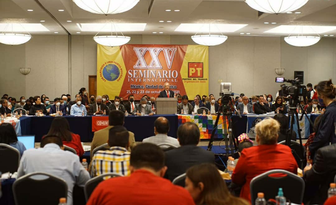Mas de 150 organizaciones políticas del mundo participan en el Seminario Internacional del Partido del Trabajo de México
