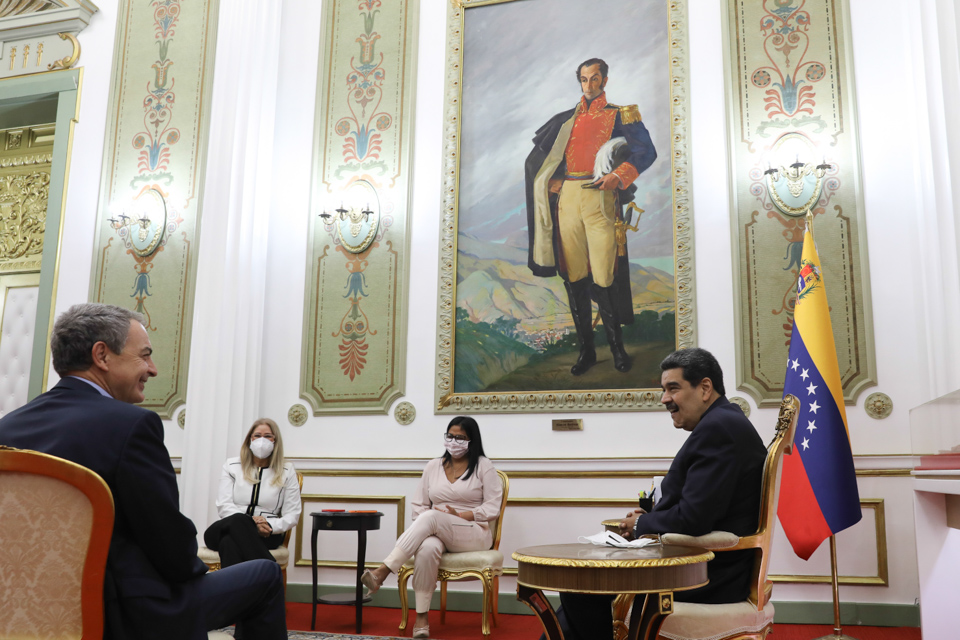 Presidente Maduro recibe a José Luis Rodríguez Zapatero en Miraflores