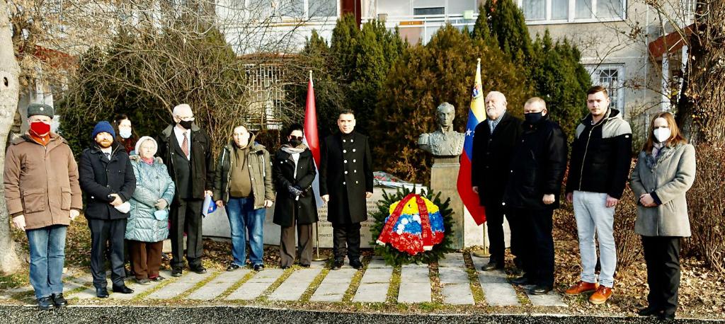 Embajada de Hungría rinde honores al Libertador Simón Bolívar a 191 años de su partida a la eternidad