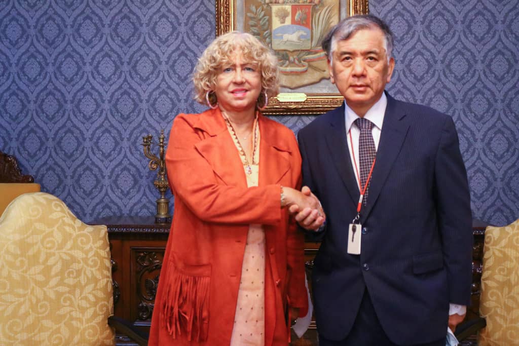 Viceministra Capaya Rodríguez sostiene reunión con Embajador japonés quien culmina su misión en Venezuela