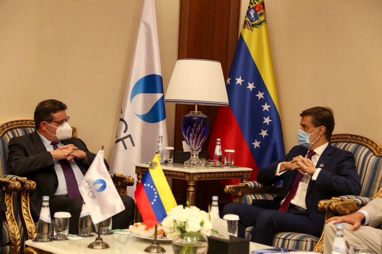 Canciller Félix Plasencia sostiene encuentro con el Secretario General del Foro de Países Exportadores de Gas