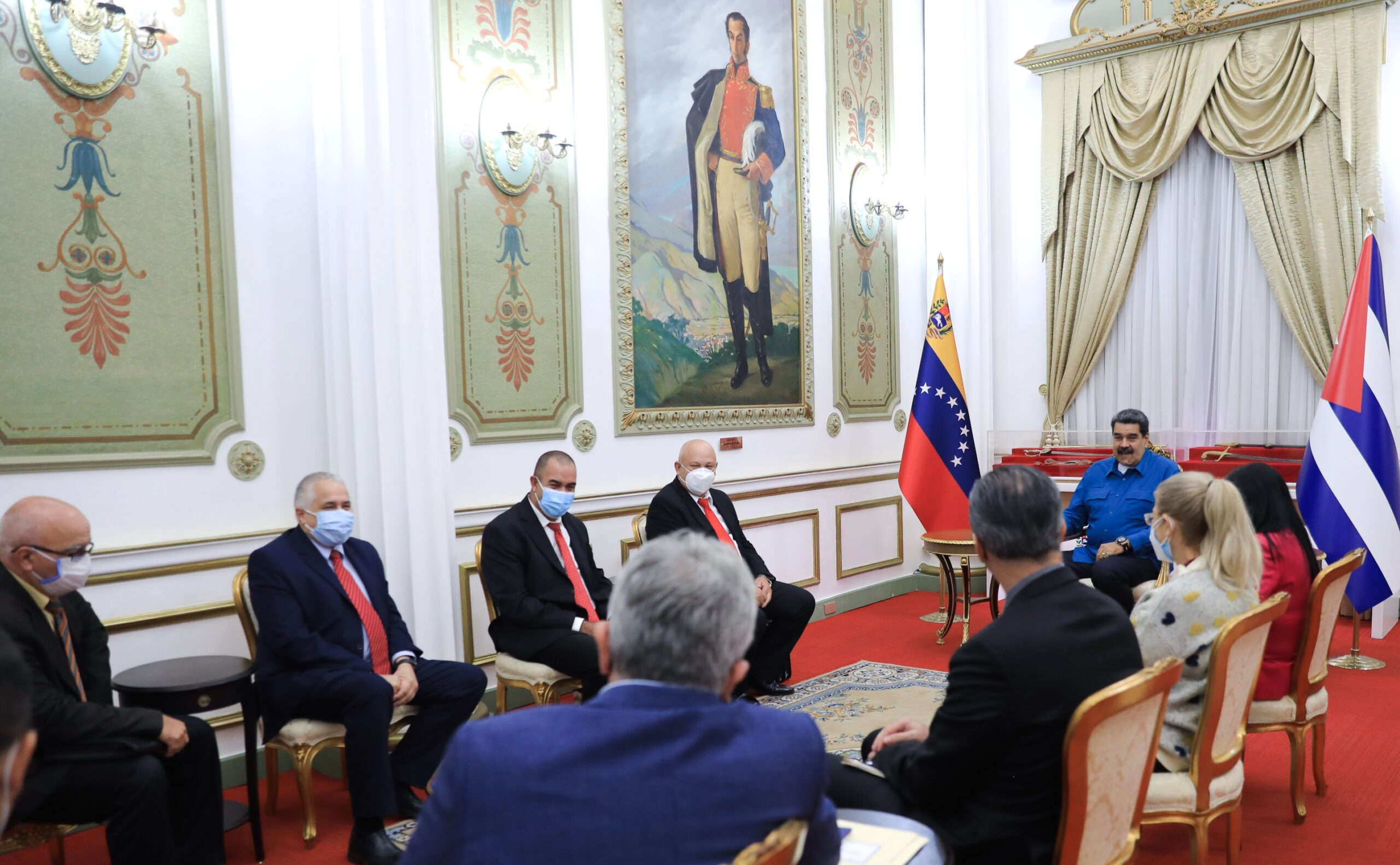 Presidente Maduro recibe delegación especial de la República de Cuba en Miraflores