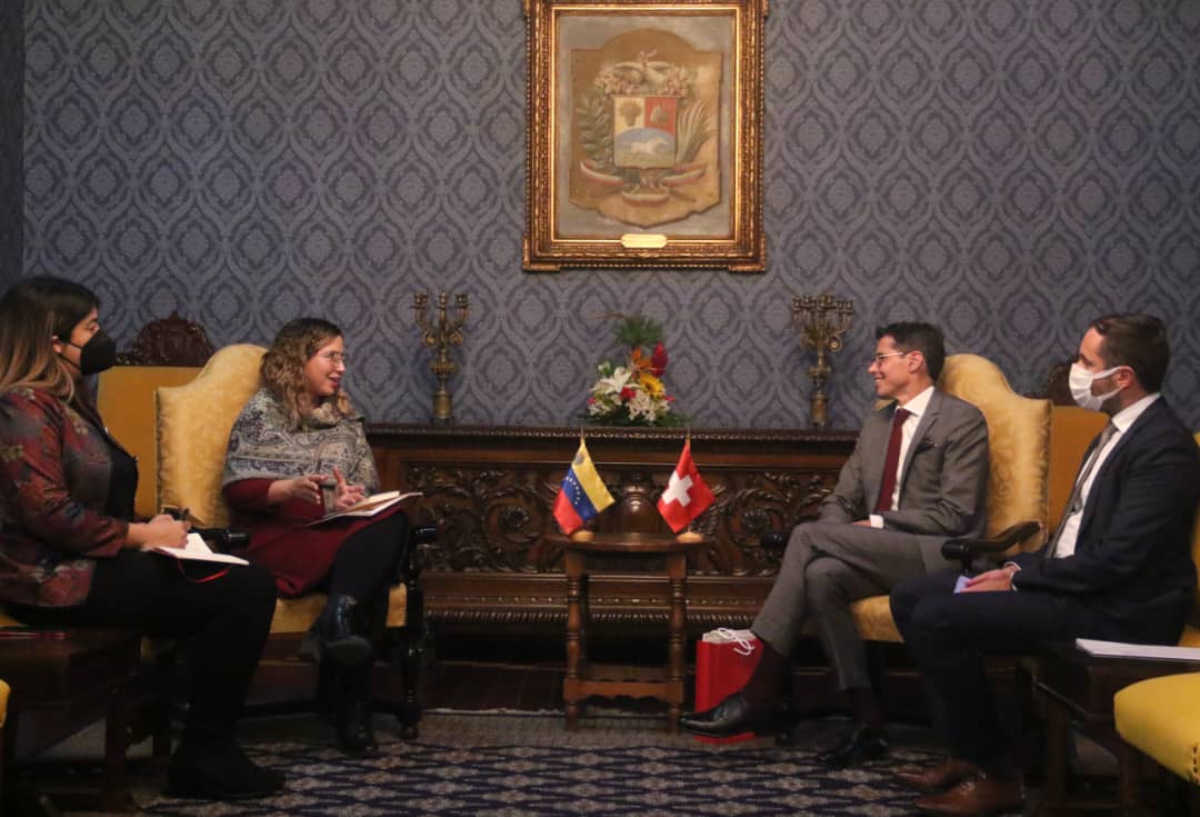 Venezuela y Suiza evalúan posibilidades de intercambio bilateral y refuerzan puntos de encuentro