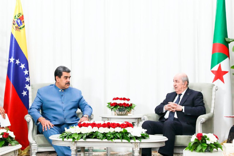Presidente Maduro sostiene encuentro con su par Tebboune en Argelia