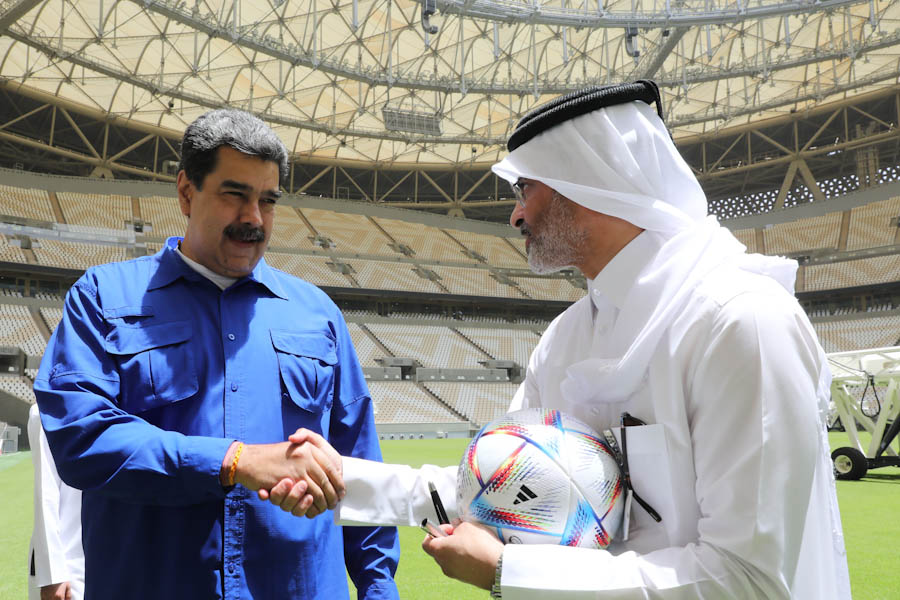 Presidente Maduro recorre Estadio Lusail del Mundial Qatar 2022