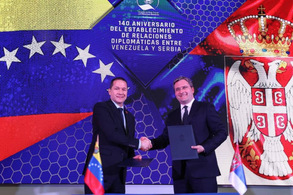 Venezuela y Serbia celebran 140° aniversario de relaciones diplomáticas con agenda de trabajo conjunto