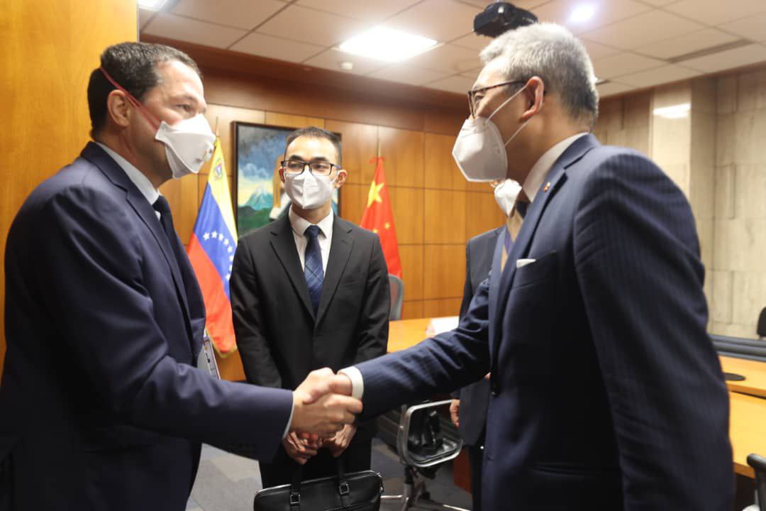 Ministro Faría se reúne con Director General para América Latina y el Caribe de la Cancillería de China