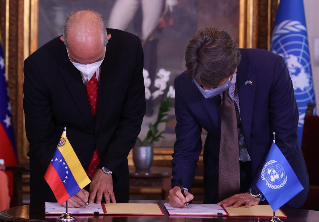 Venezuela y la ONU firman Acuerdo Marco de Cooperación para el Desarrollo Sostenible