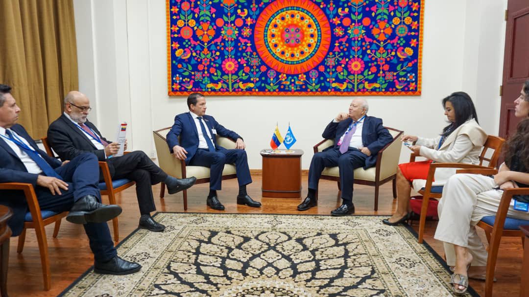 Canciller Faría se reúne con Alto Representante de Naciones Unidas para la Alianza de Civilizaciones
