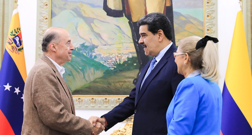 Presidente Maduro recibe al Canciller de Colombia en Miraflores