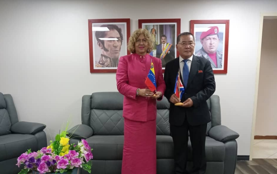 Viceministra Rodríguez recibió al Embajador de la República Popular Democrática de Corea