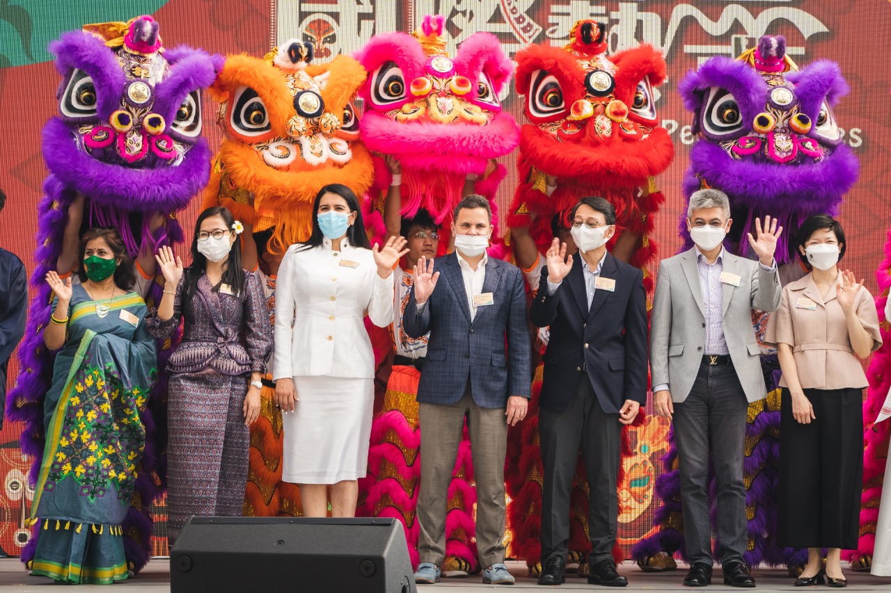 Diablos Danzantes del Corpus Christi presentes en celebración del 25 aniversario de la reunificación chino- hongkonesa