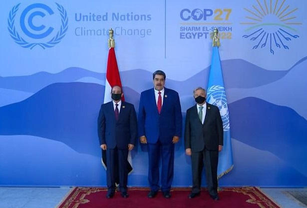 Presidente Maduro llega al Centro Internacional de Convenciones de Sharm El Sheikh