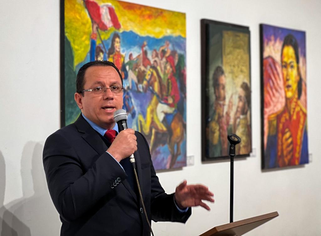 Embajada de Venezuela en Perú inaugura exposición de arte «Bicentenario de la Unidad: De Carabobo 2021 a Junín y Ayacucho 2024”