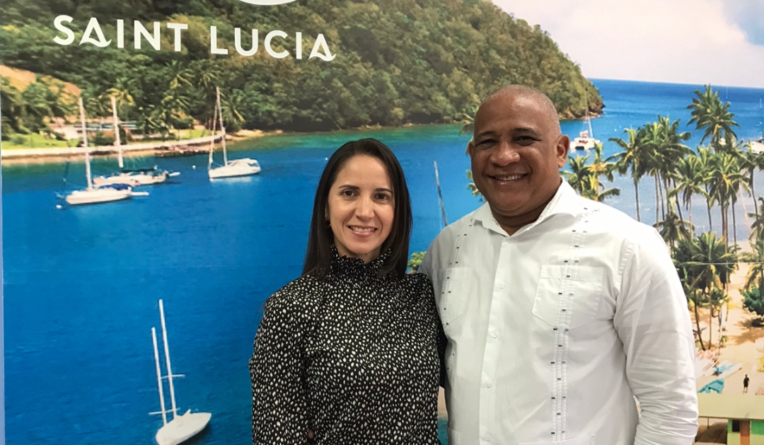 Embajadora de Venezuela se reúne con el Ministro de Turismo de Santa Lucía en el marco del Festival de Jazz y Artes