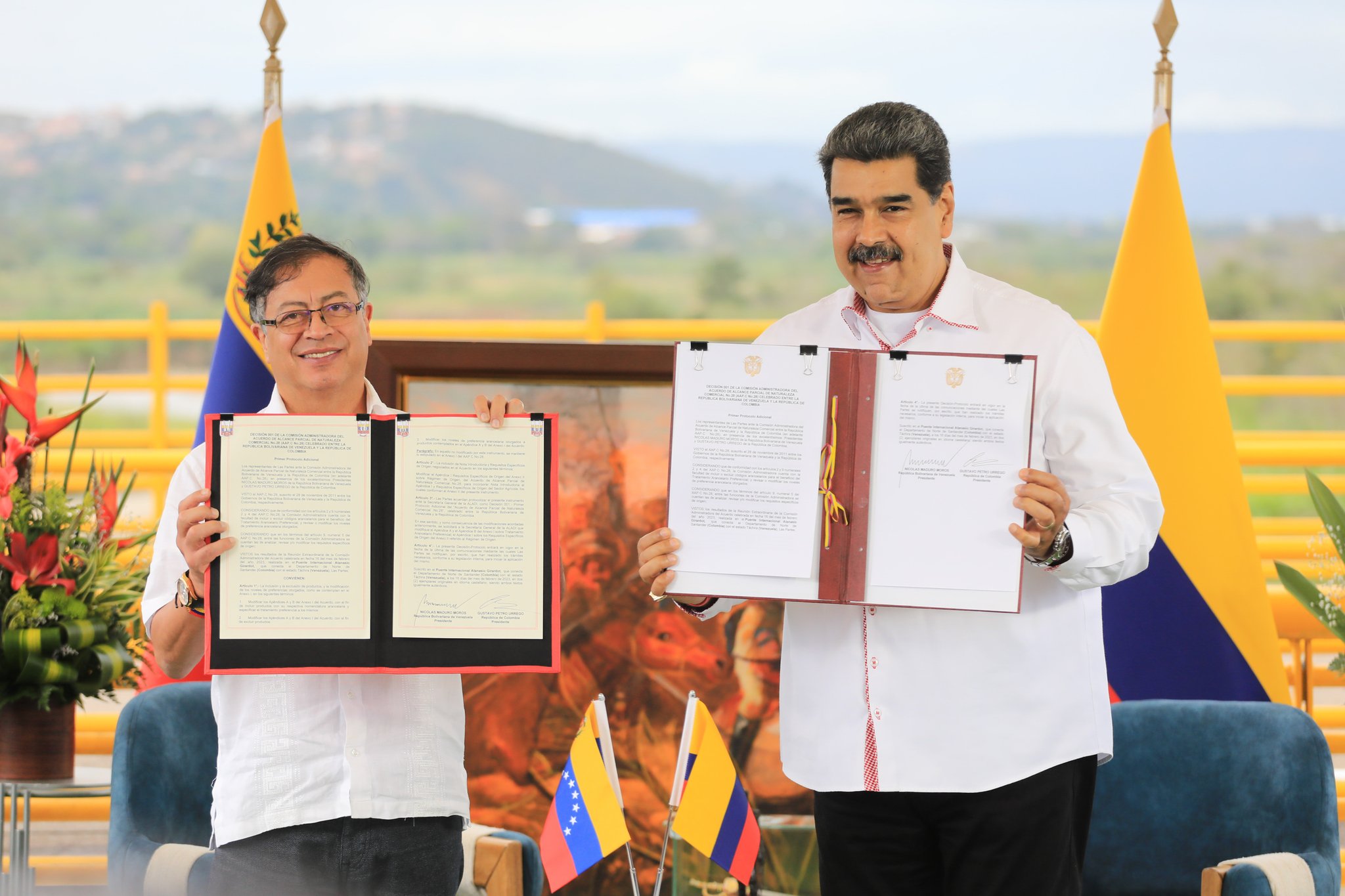Firma del Acuerdo de Alcance Parcial de Naturaleza Comercial N.º 28 entre Colombia y Venezuela