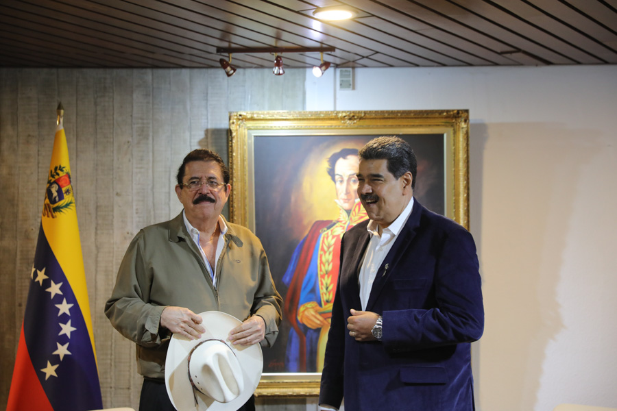 Presidente Maduro se reúne con el expresidente hondureño Manuel Zelaya