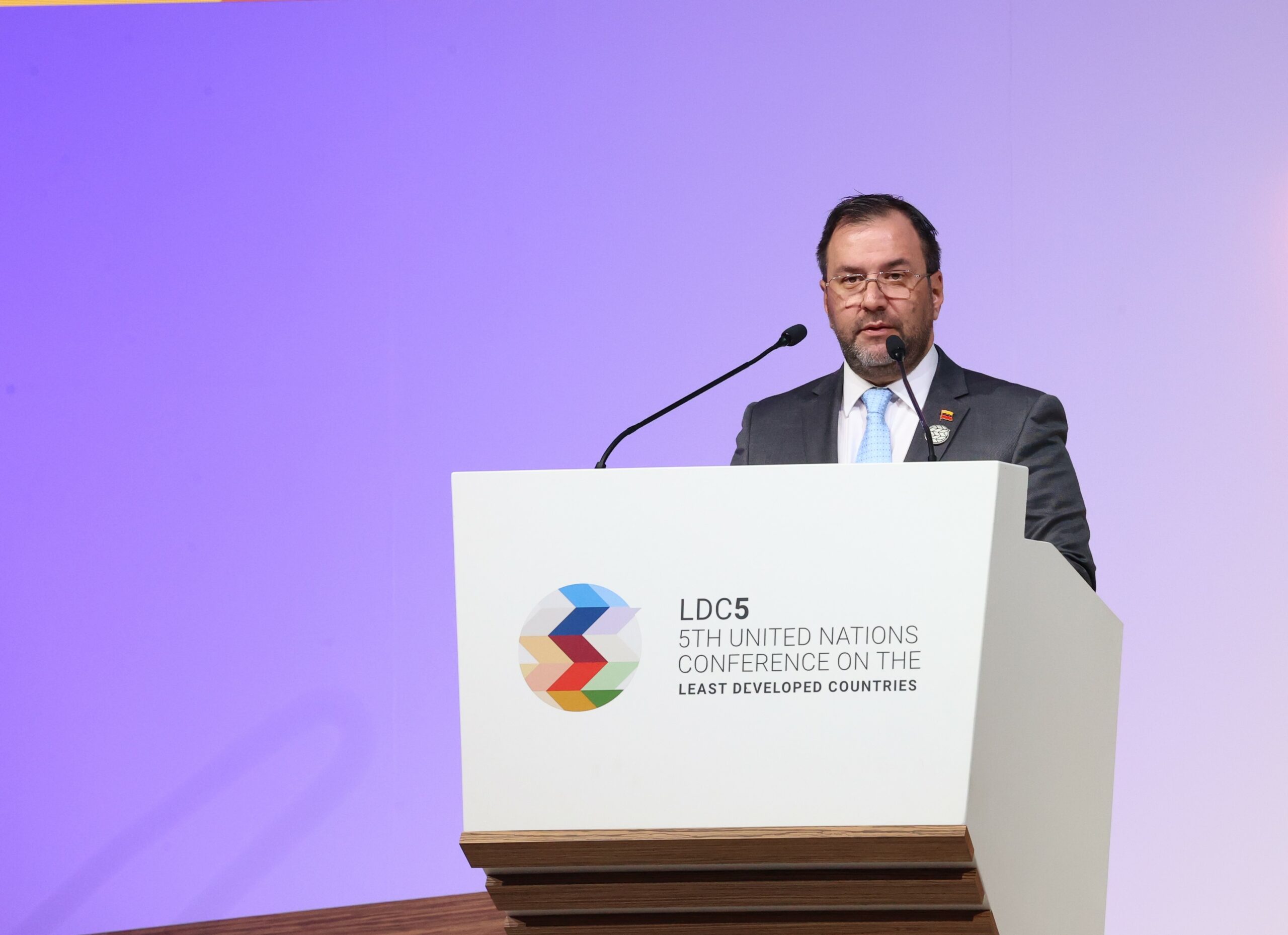 Canciller Yván Gil interviene en V Conferencia de la ONU sobre Países Menos Adelantados en Qatar