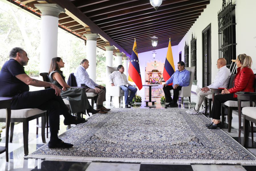 Presidentes Maduro y Petro se reúnen en Caracas para profundizar cooperación
