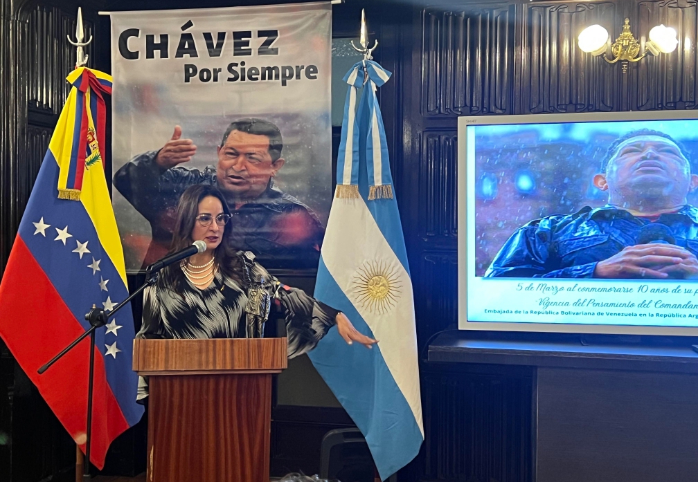 Embajada de Venezuela en Argentina conmemora 10 años del Paso a la Inmortalidad del Comandante Chávez