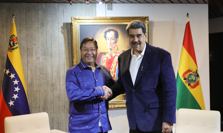 Presidentes de Venezuela y Bolivia se reúnen en defensa del bolivarianismo