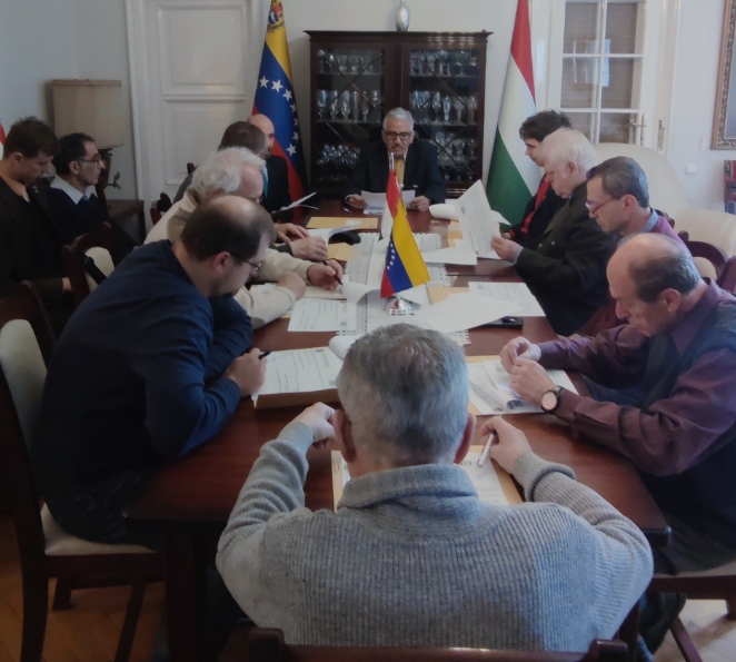 Embajada de Venezuela en Hungría se reúne con grupos de solidaridad con la Revolución Bolivariana