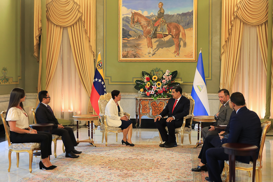 Presidente Maduro recibe Cartas Credenciales de la embajadora de Nicaragua