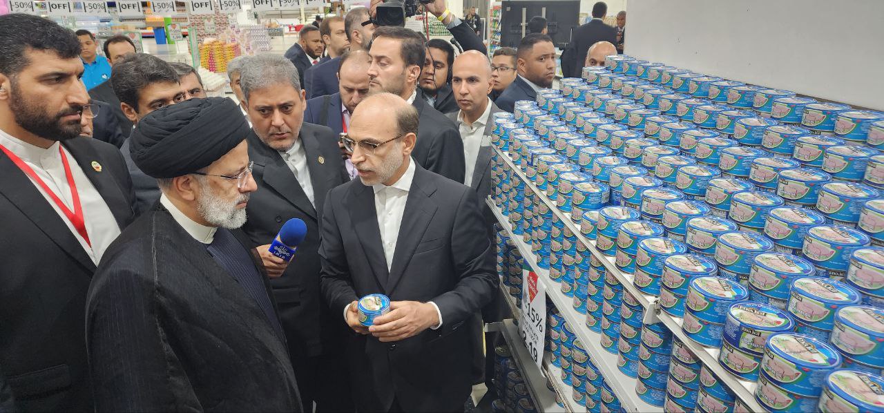 Presidente de Irán visita supermercado Megasis en Venezuela