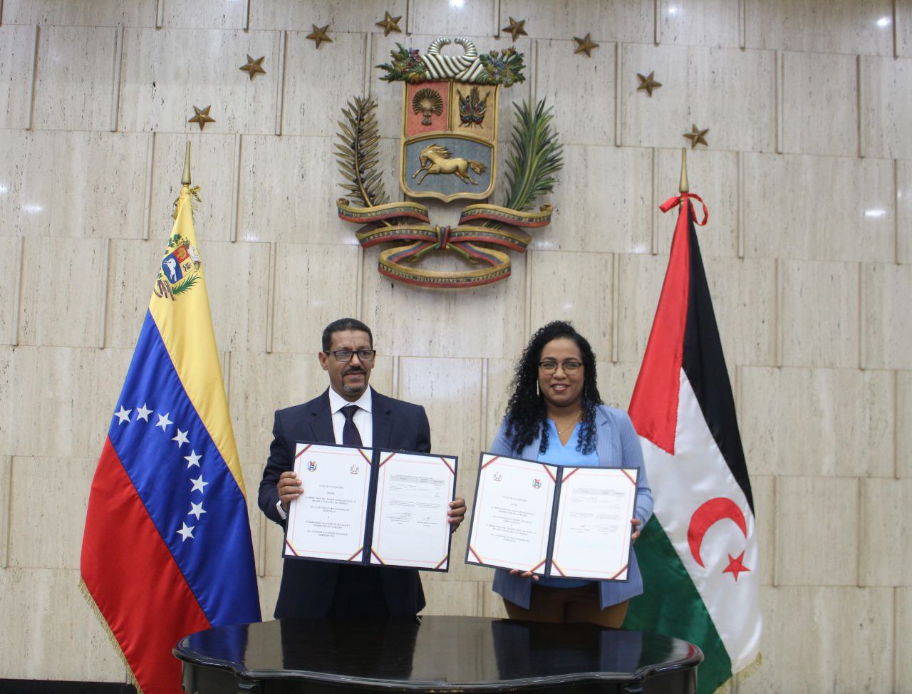 Venezuela y la República Árabe Saharaui Democrática firman Plan de Acción de cooperación en asuntos de la mujer