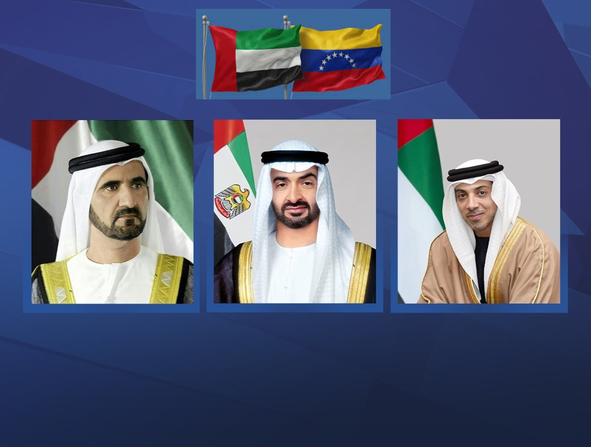 Líderes de Emiratos Árabes Unidos felicitan al Presidente Maduro por el Día de la Independencia de Venezuela