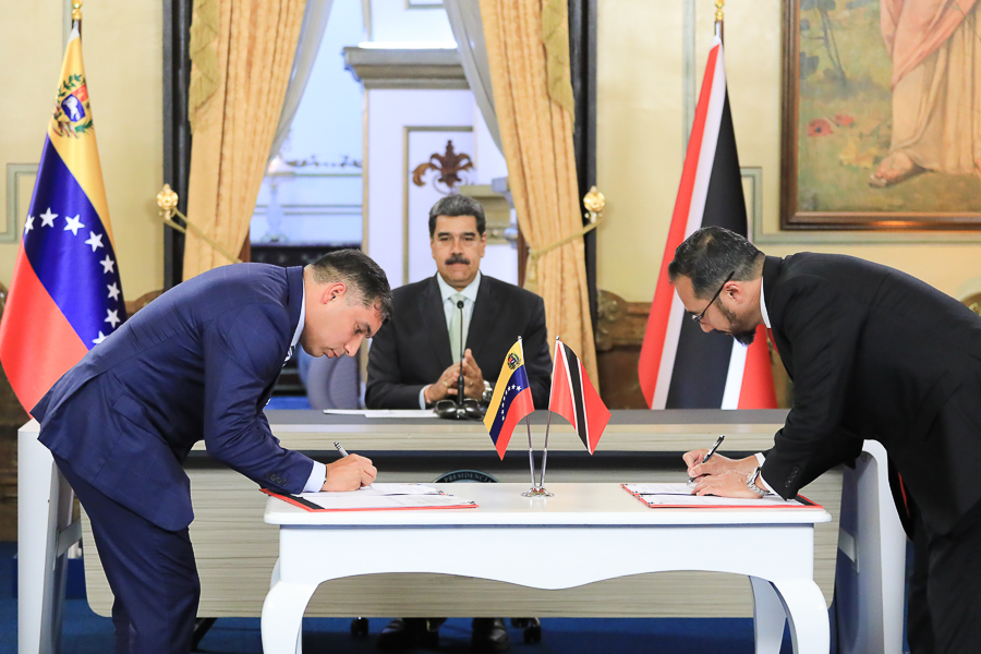 Venezuela firma acuerdo con Trinidad y Tobago para impulsar proyectos de hidrocarburos gaseosos