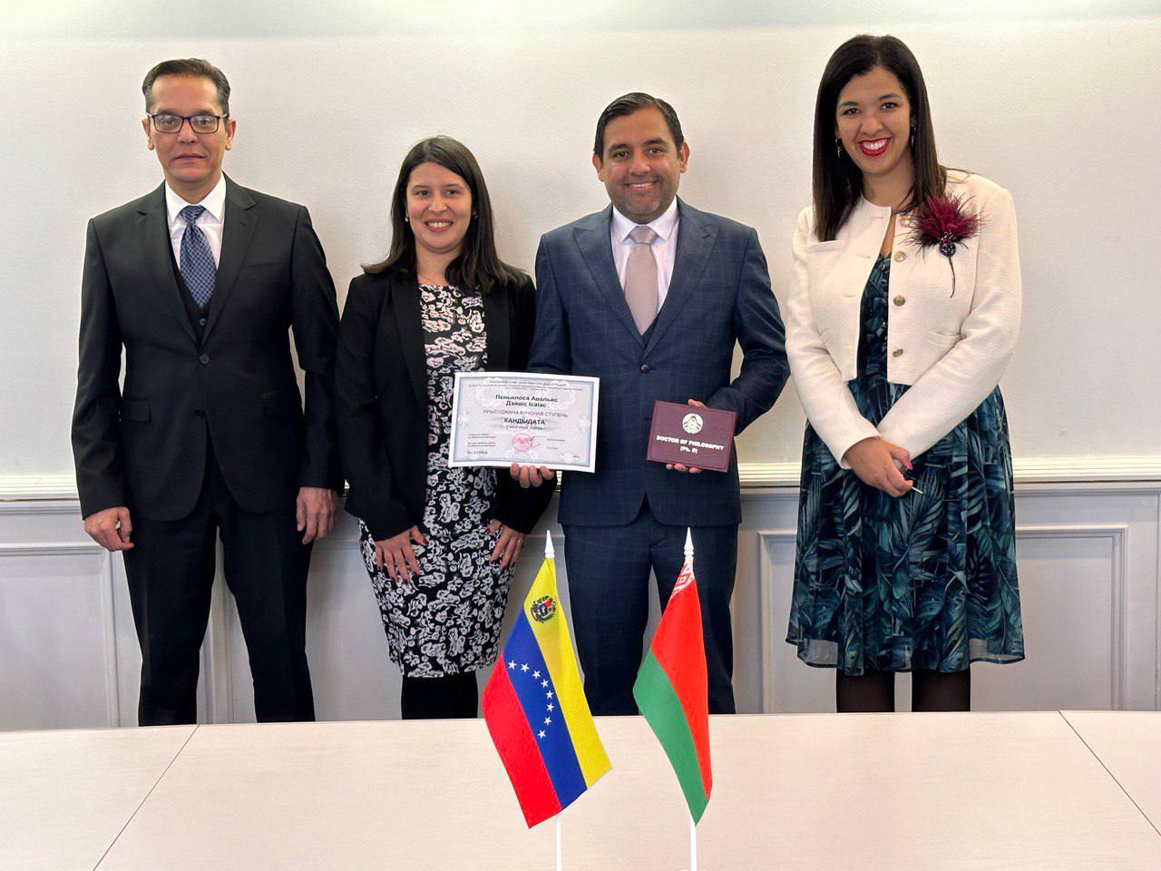 Venezolano becario de Fundayacucho obtiene el título de Doctor en Ciencias de la Ingeniería en Belarús