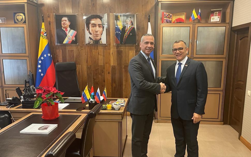 Nuevo Embajador de República Dominicana en Rusia realiza visita de cortesía a la Embajada de Venezuela
