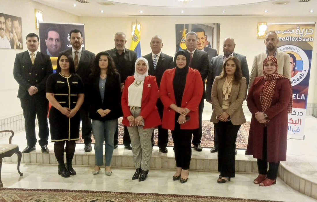 Visitan la Embajada de Venezuela en Bagdad para expresar apoyo al diplomático Alex Saab