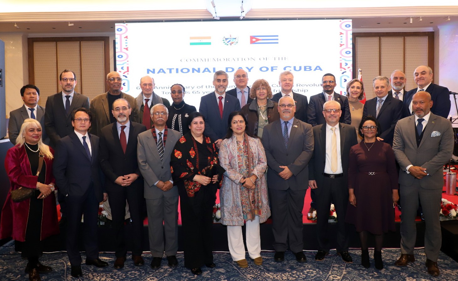 Embajadora venezolana en la India acompaña celebración de Día Nacional de Cuba