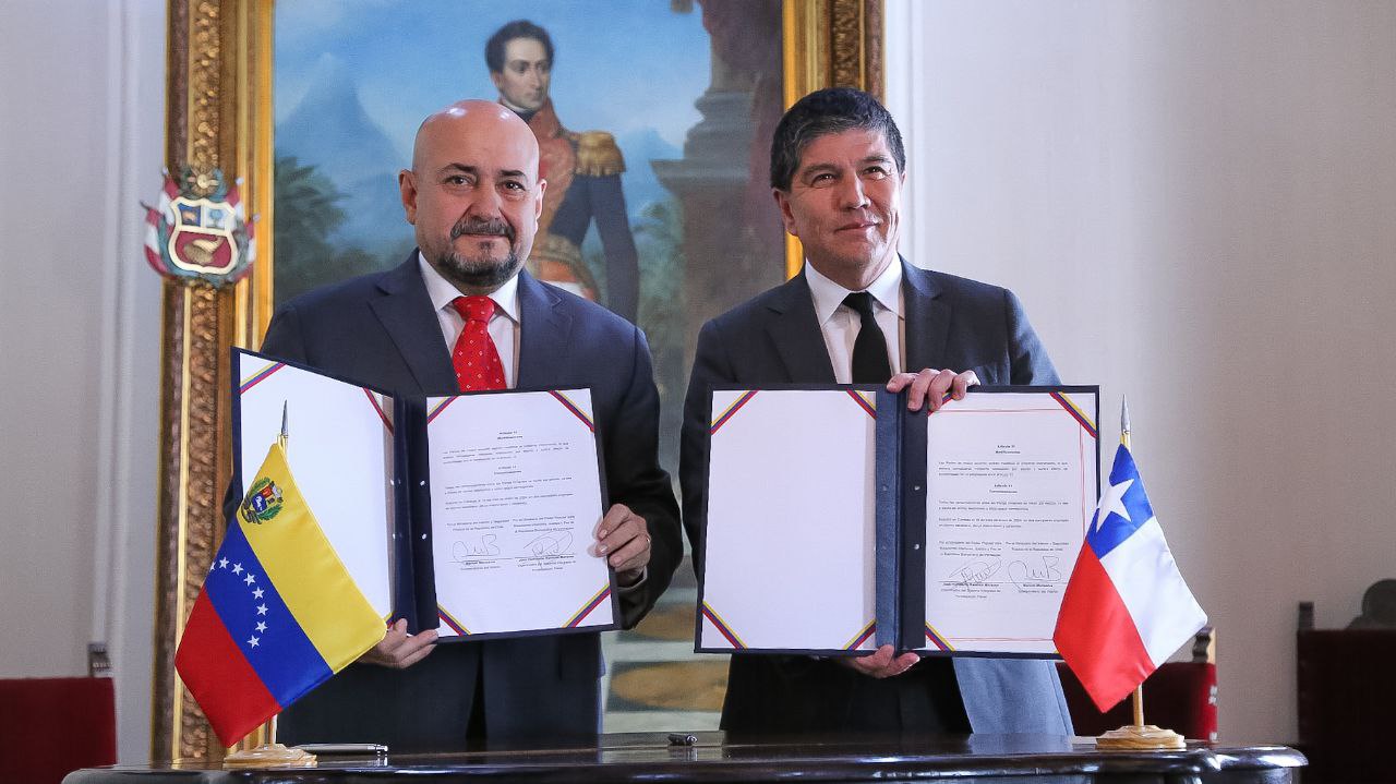 Venezuela y Chile firman convenio para la lucha contra la delincuencia organizada