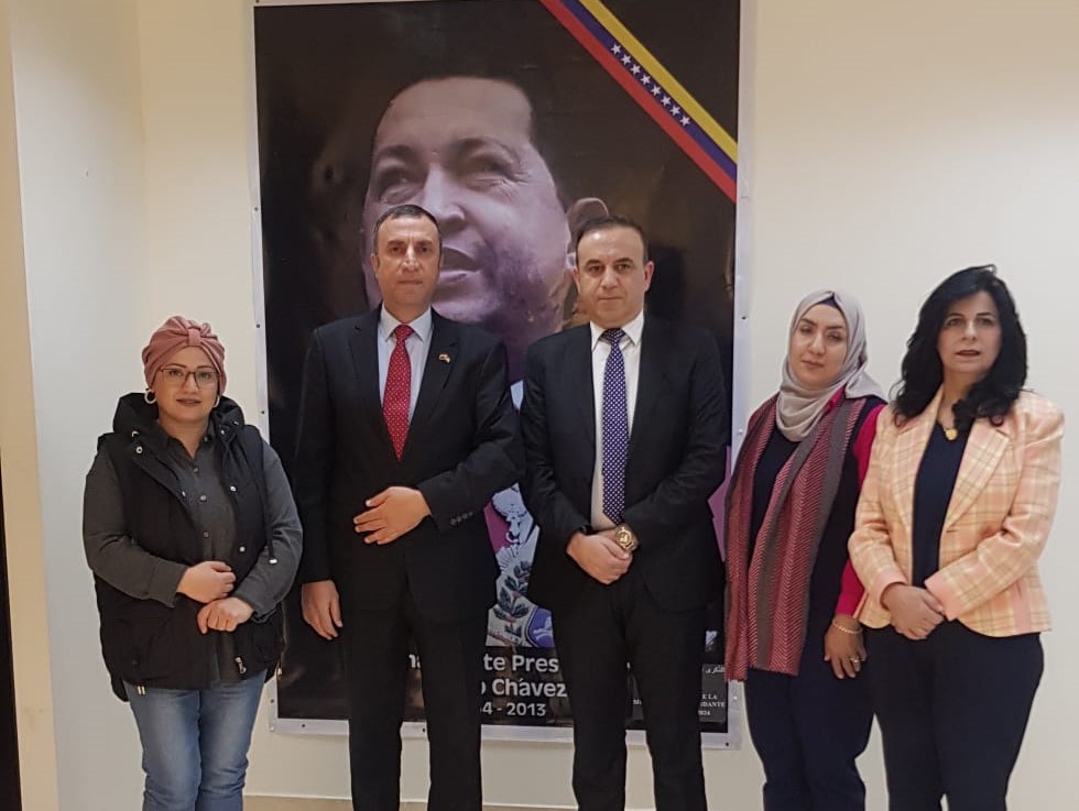 Embajador de Venezuela se reúne con Secretario General de la Asociación de la Hermandad Palestina-Tunecina
