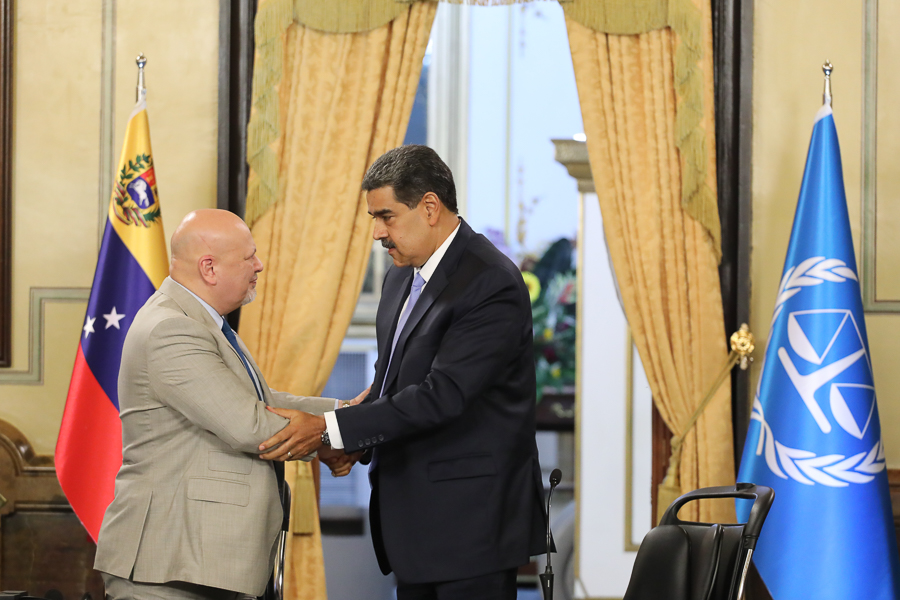 Presidente Maduro y Fiscal de la CPI ofrecen declaraciones en Miraflores